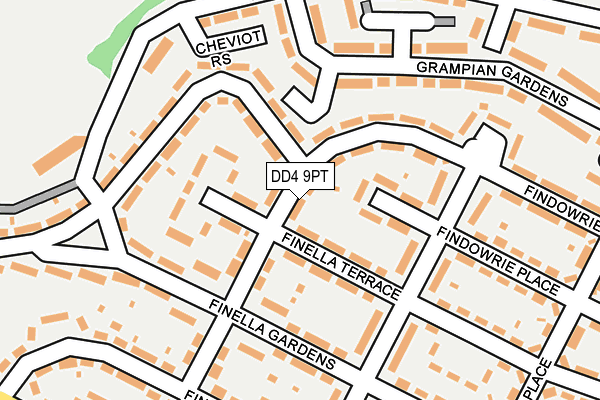 DD4 9PT map - OS OpenMap – Local (Ordnance Survey)