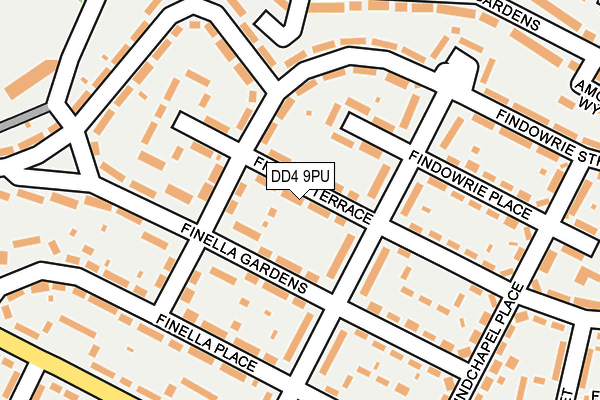 DD4 9PU map - OS OpenMap – Local (Ordnance Survey)