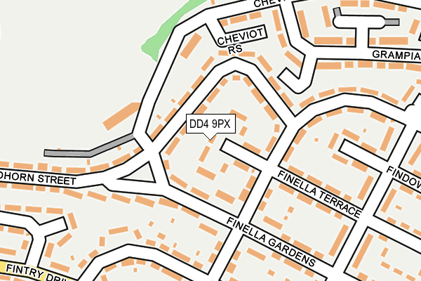 DD4 9PX map - OS OpenMap – Local (Ordnance Survey)