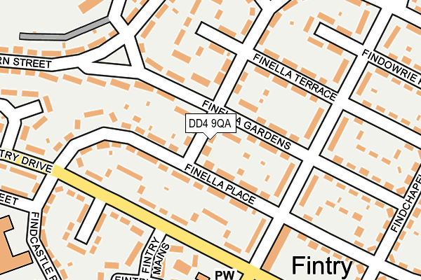 DD4 9QA map - OS OpenMap – Local (Ordnance Survey)