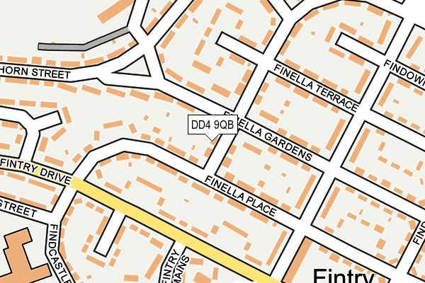 DD4 9QB map - OS OpenMap – Local (Ordnance Survey)