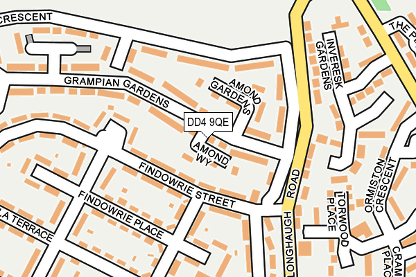 DD4 9QE map - OS OpenMap – Local (Ordnance Survey)