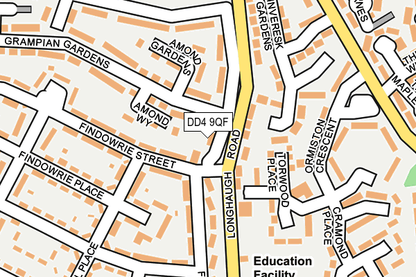 DD4 9QF map - OS OpenMap – Local (Ordnance Survey)