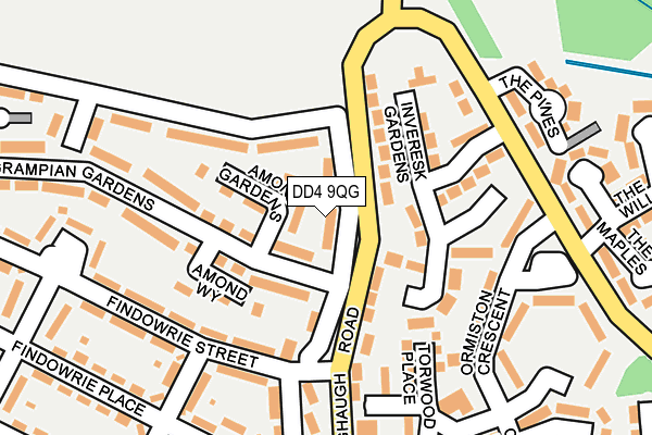 DD4 9QG map - OS OpenMap – Local (Ordnance Survey)