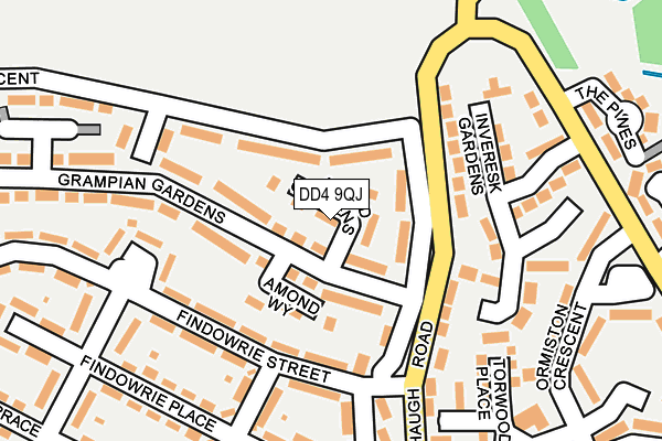 DD4 9QJ map - OS OpenMap – Local (Ordnance Survey)
