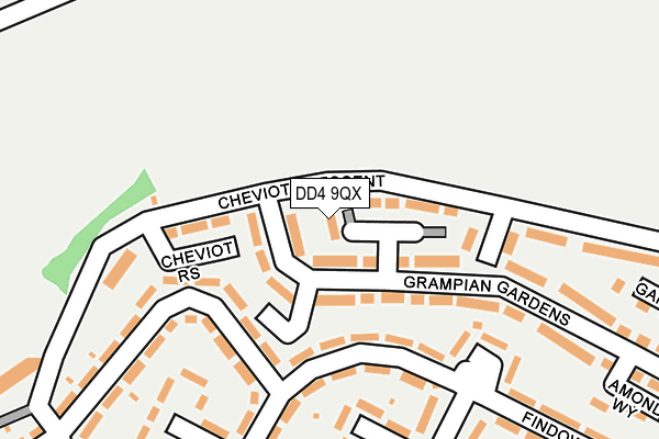 DD4 9QX map - OS OpenMap – Local (Ordnance Survey)