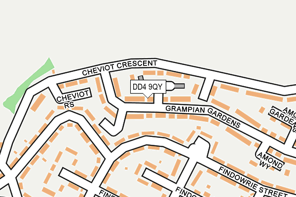 DD4 9QY map - OS OpenMap – Local (Ordnance Survey)