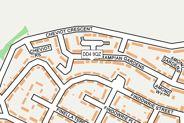 DD4 9QZ map - OS OpenMap – Local (Ordnance Survey)