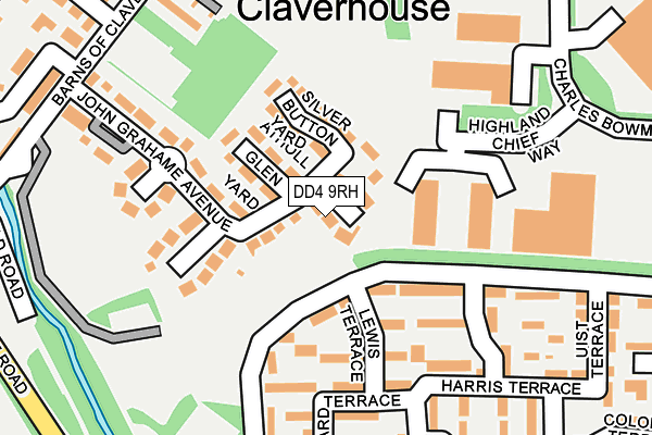 DD4 9RH map - OS OpenMap – Local (Ordnance Survey)