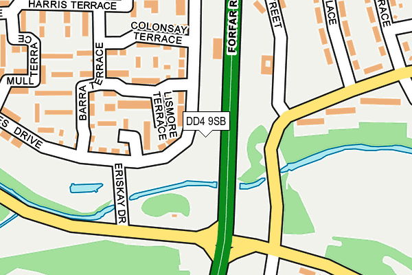 DD4 9SB map - OS OpenMap – Local (Ordnance Survey)