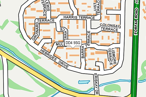 DD4 9SG map - OS OpenMap – Local (Ordnance Survey)