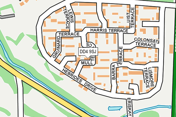 DD4 9SJ map - OS OpenMap – Local (Ordnance Survey)