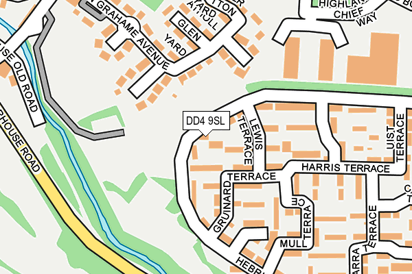 DD4 9SL map - OS OpenMap – Local (Ordnance Survey)