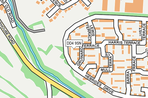 DD4 9SN map - OS OpenMap – Local (Ordnance Survey)
