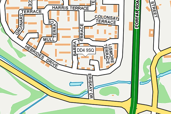DD4 9SQ map - OS OpenMap – Local (Ordnance Survey)