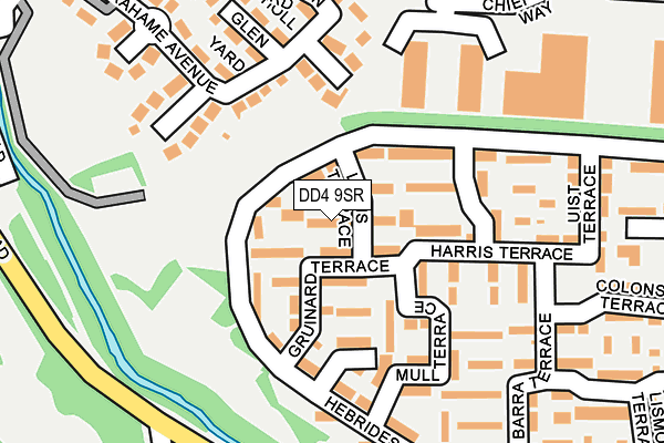 DD4 9SR map - OS OpenMap – Local (Ordnance Survey)