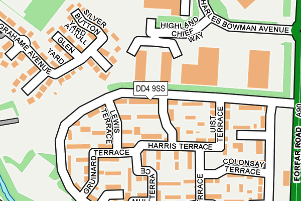 DD4 9SS map - OS OpenMap – Local (Ordnance Survey)