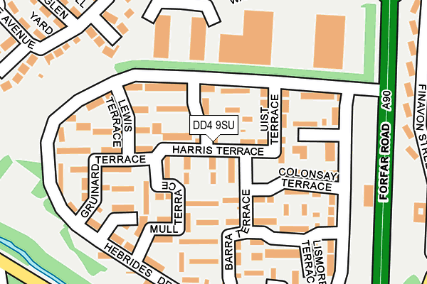 DD4 9SU map - OS OpenMap – Local (Ordnance Survey)
