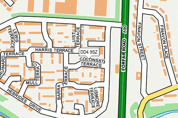 DD4 9SZ map - OS OpenMap – Local (Ordnance Survey)