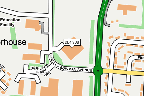DD4 9UB map - OS OpenMap – Local (Ordnance Survey)