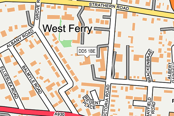 DD5 1BE map - OS OpenMap – Local (Ordnance Survey)