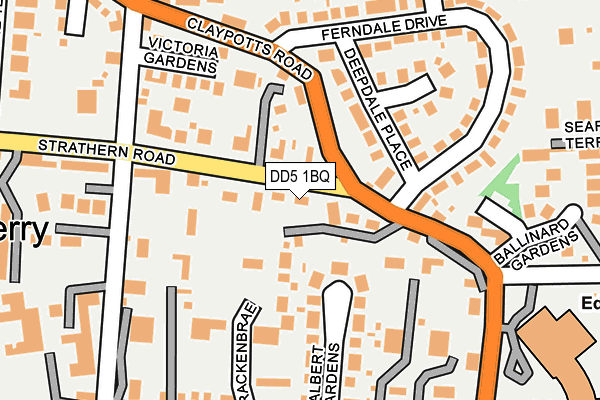 DD5 1BQ map - OS OpenMap – Local (Ordnance Survey)