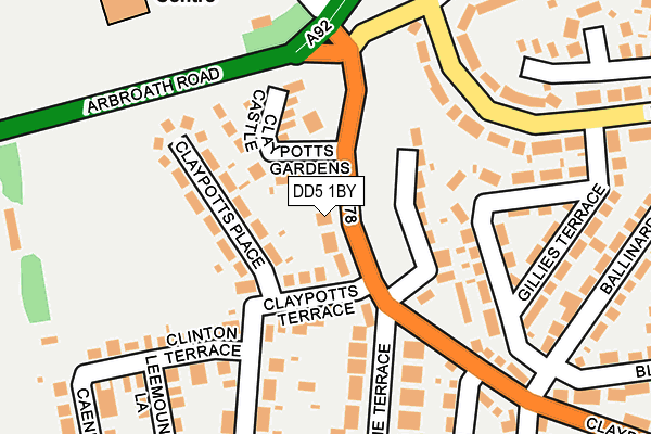 DD5 1BY map - OS OpenMap – Local (Ordnance Survey)