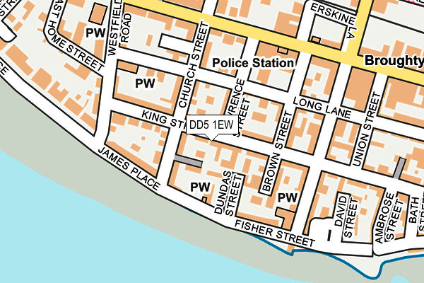DD5 1EW map - OS OpenMap – Local (Ordnance Survey)
