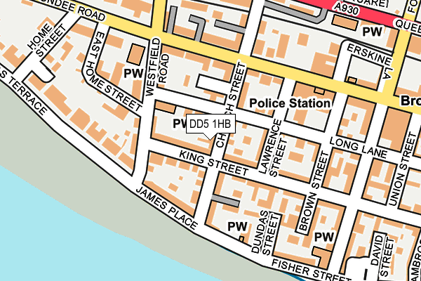 DD5 1HB map - OS OpenMap – Local (Ordnance Survey)