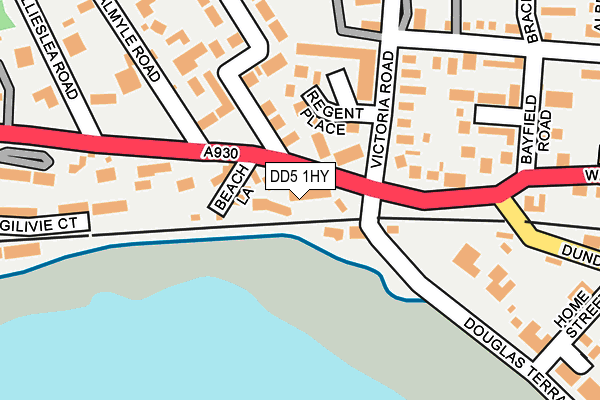 DD5 1HY map - OS OpenMap – Local (Ordnance Survey)