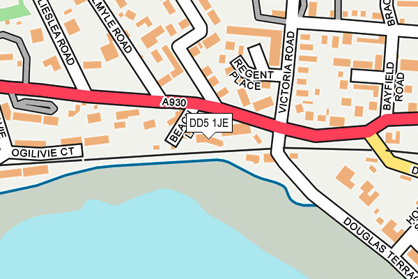 DD5 1JE map - OS OpenMap – Local (Ordnance Survey)