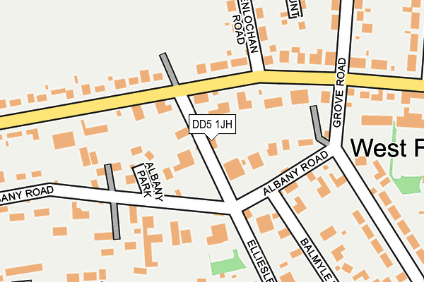 DD5 1JH map - OS OpenMap – Local (Ordnance Survey)