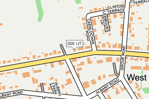 DD5 1JT map - OS OpenMap – Local (Ordnance Survey)