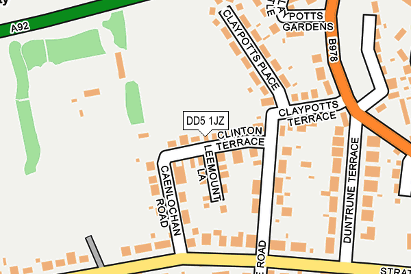 DD5 1JZ map - OS OpenMap – Local (Ordnance Survey)