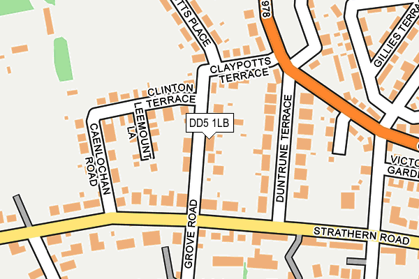 DD5 1LB map - OS OpenMap – Local (Ordnance Survey)