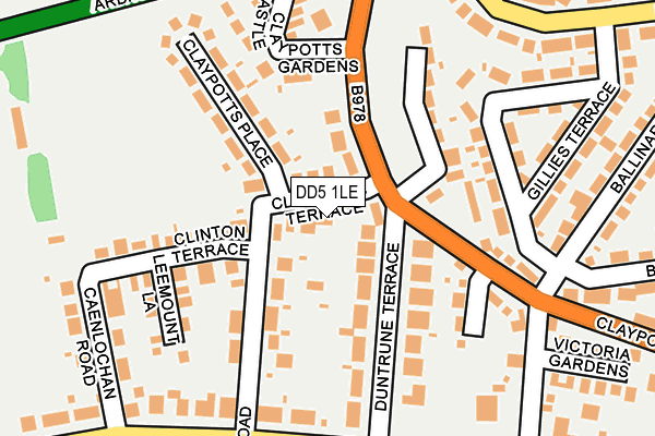DD5 1LE map - OS OpenMap – Local (Ordnance Survey)