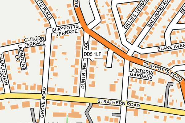 DD5 1LF map - OS OpenMap – Local (Ordnance Survey)