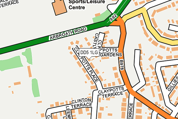 DD5 1LG map - OS OpenMap – Local (Ordnance Survey)