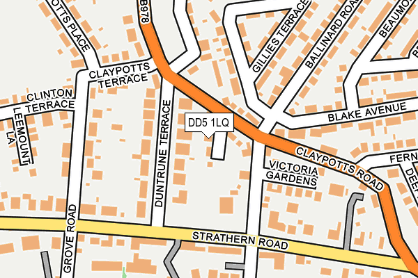 DD5 1LQ map - OS OpenMap – Local (Ordnance Survey)