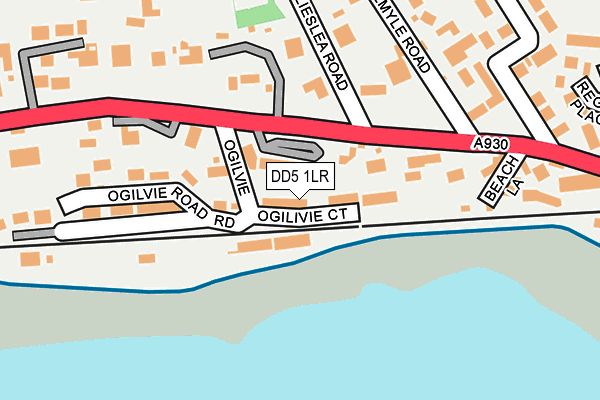 DD5 1LR map - OS OpenMap – Local (Ordnance Survey)