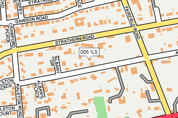 DD5 1LS map - OS OpenMap – Local (Ordnance Survey)