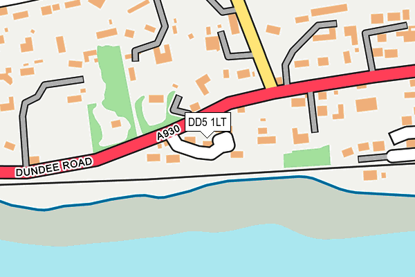 DD5 1LT map - OS OpenMap – Local (Ordnance Survey)