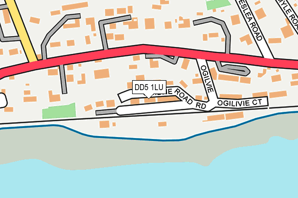 DD5 1LU map - OS OpenMap – Local (Ordnance Survey)