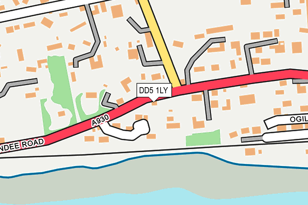 DD5 1LY map - OS OpenMap – Local (Ordnance Survey)