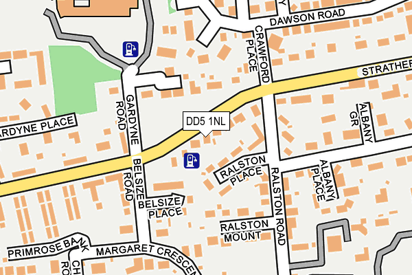DD5 1NL map - OS OpenMap – Local (Ordnance Survey)