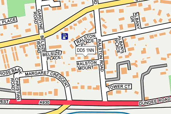 DD5 1NN map - OS OpenMap – Local (Ordnance Survey)
