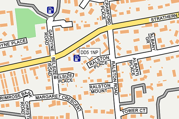 DD5 1NP map - OS OpenMap – Local (Ordnance Survey)