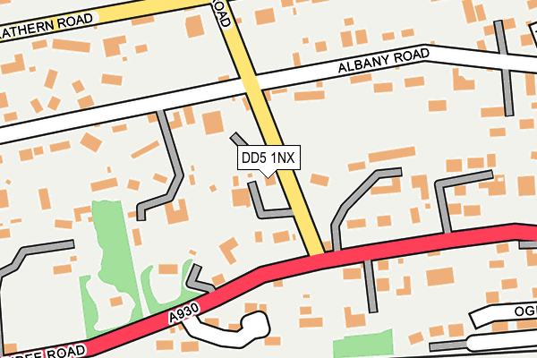 DD5 1NX map - OS OpenMap – Local (Ordnance Survey)