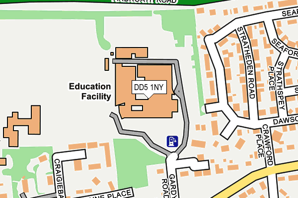 DD5 1NY map - OS OpenMap – Local (Ordnance Survey)