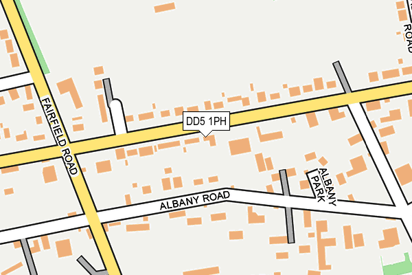 DD5 1PH map - OS OpenMap – Local (Ordnance Survey)